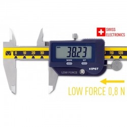 Low force caliper for soft materials IP-67 0-300 mm