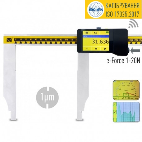 Computerized long jaw caliper 500/100mm (Wireless, USB)