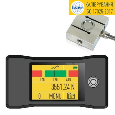 Force gauge with an external sensor 100-1000N
